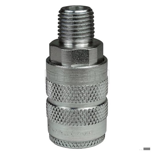F Series Industrial Male Quick Disconnect Pneumatic Manual Coupler, 500 psi Pressure, 303 Stainless